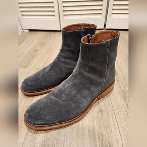 Frye Paul Inside Zip Genuine Suede Size 10